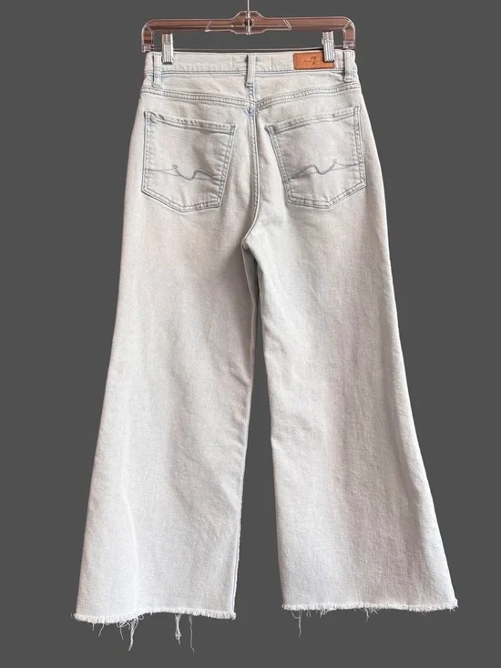 7 For All Mankind Luxe Vintage Ultra High Waist Cropped Jo Jeans Size 27 - Picture 2 of 8